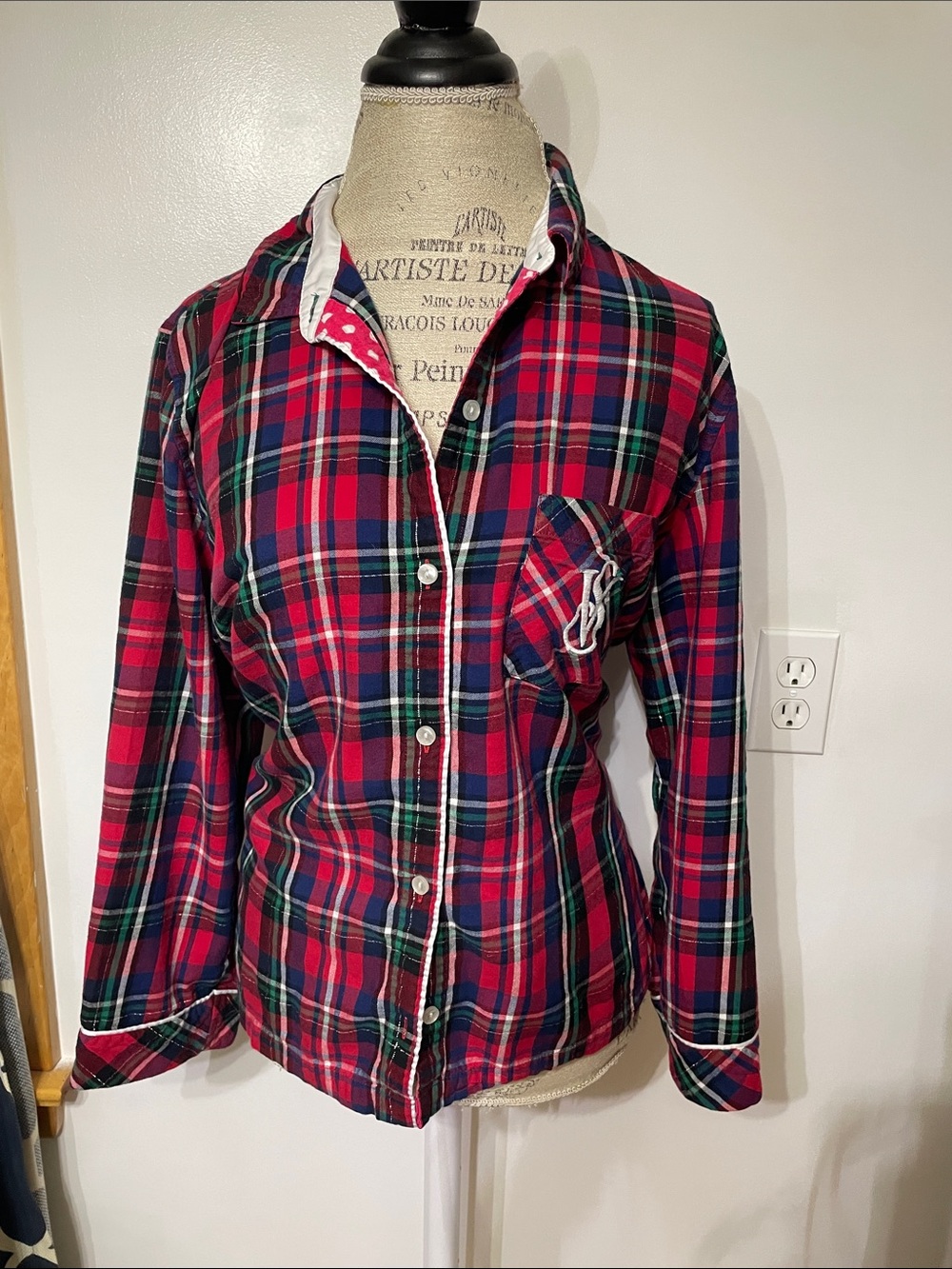 Victoria's Secret Red Plaid pajama set - Picture 3 of 6